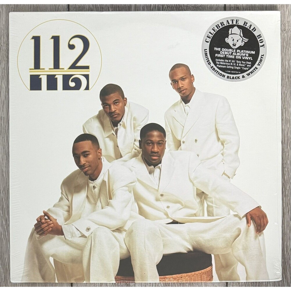 112-S/T Self-Titled [Limited Black & White Vinyl] NEW SEALED TWO LP HYPE STICKER